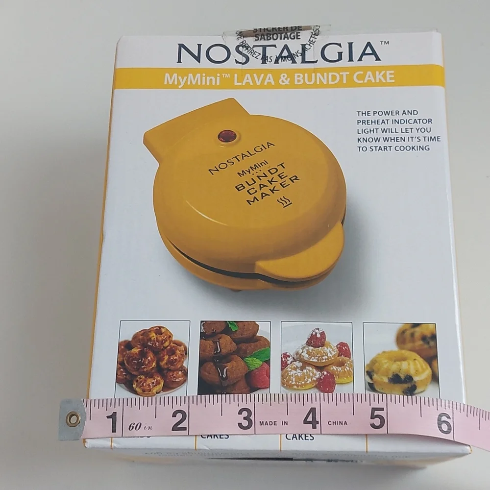 Nostalgia MyMini Lava & Bundt Cake yellow‎
